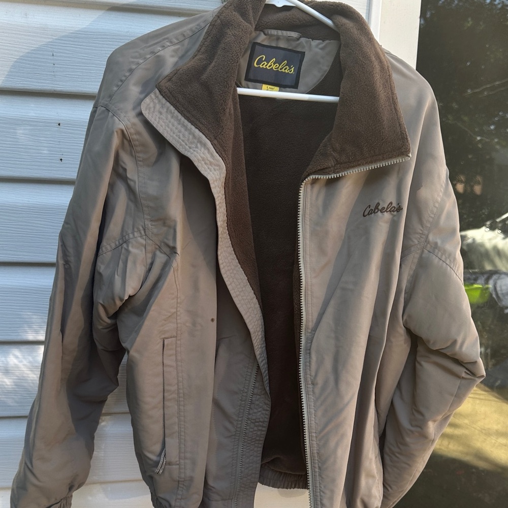 Cabela's Men's Tan and Brown Lightweight Jacket